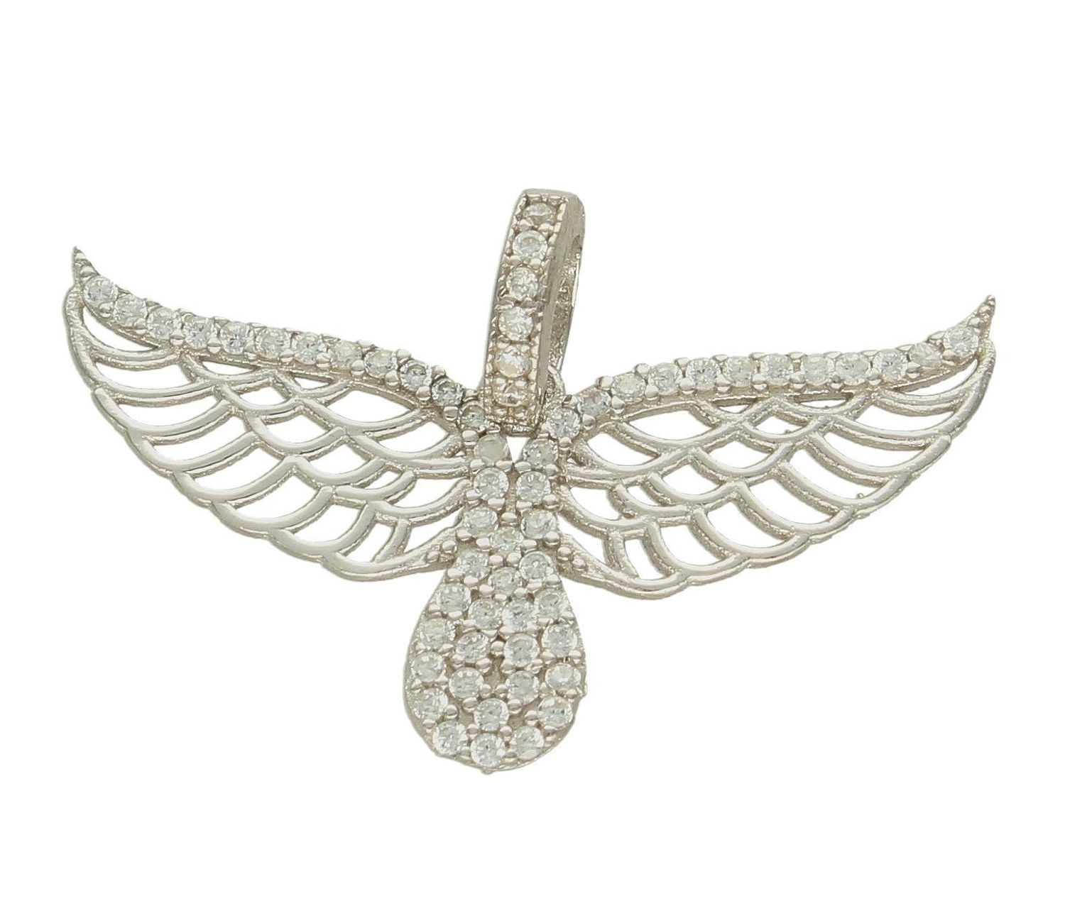 Zawieszka srebrna skrzydełka ozdobne z cyrkoniami DIA-ZAW-100598 TA-925. Biżuteria dla osoby, która lubi lekkość i subtelność w swoich stylizacjach. Zawieszka charakteryzuje się niezwykłą precyzją wykonania. Srebro jest cenio.jpg